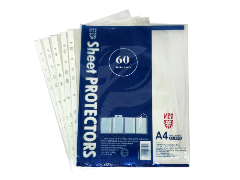 Lion A4 Sheet Protector 60MIC
