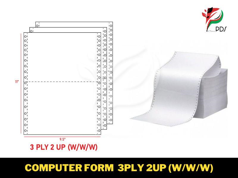COMPUTER FORM 3PLY 2UP 230F