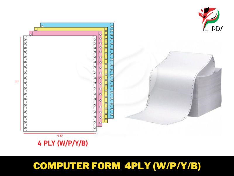 COMPUTER FORM 4PLY (W/P/Y/B) 270F